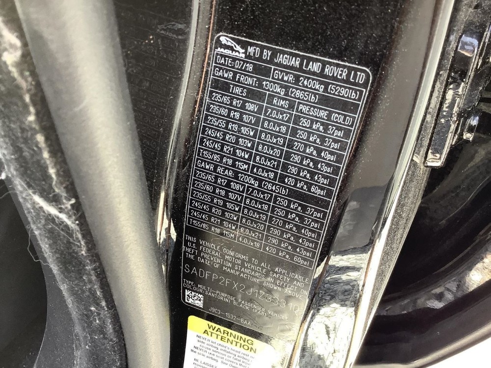 E-PACE 2018 Glove Box 4686289