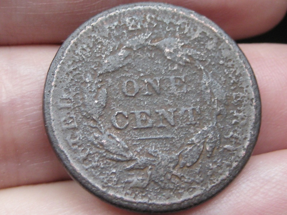 1835-1839 Matron Head Modified Large Cent Penny- Young Head