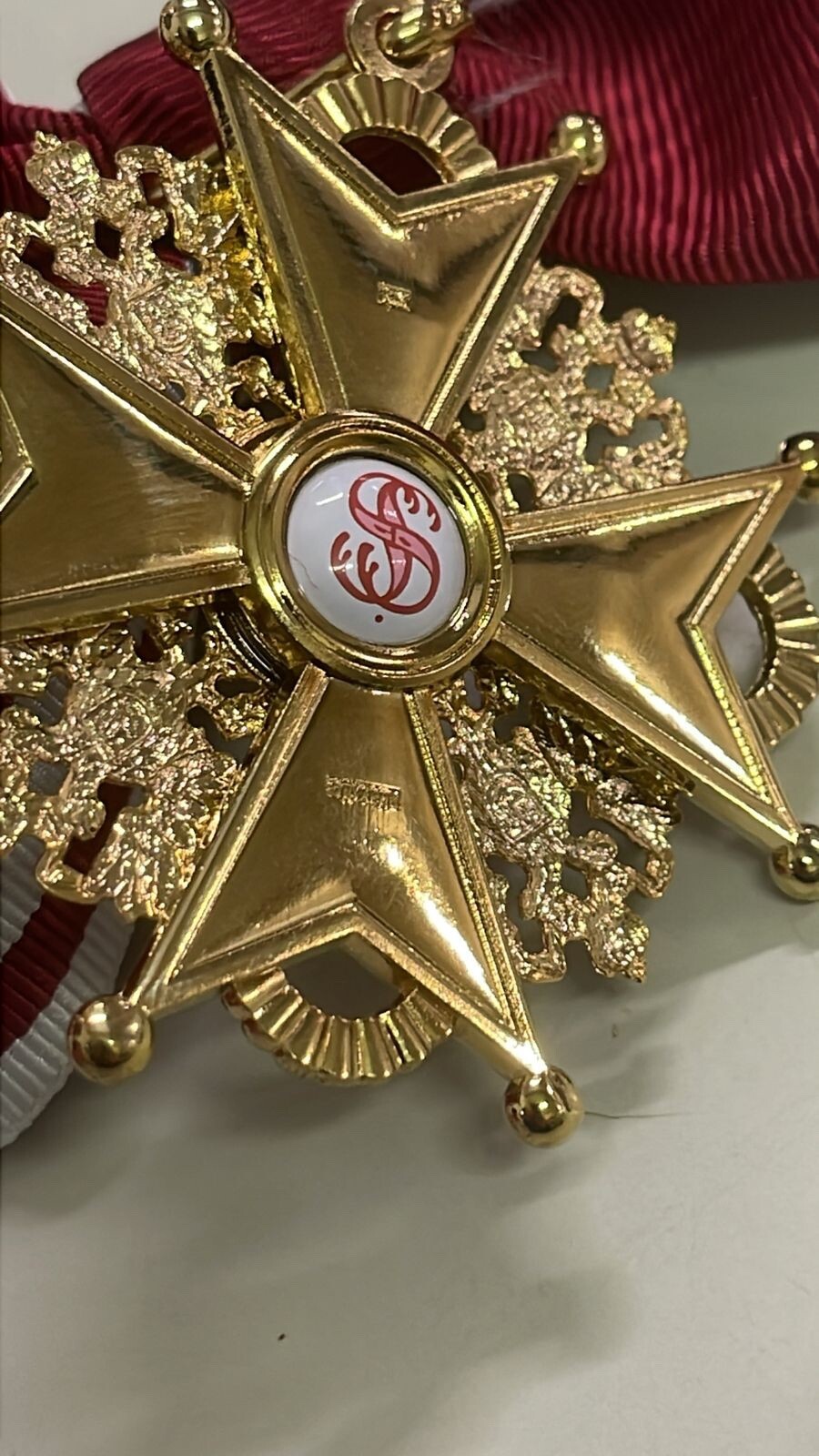 Order of St. Stanislaus 1st Cl. with sash. Russian Imperial award 1855 1917