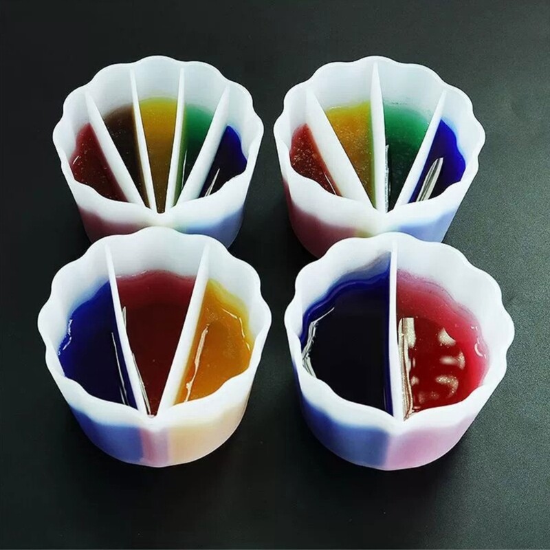 Versatile Color Mixing Cup Set Split Cup Fluid Art Split Cup for Paint Pouring