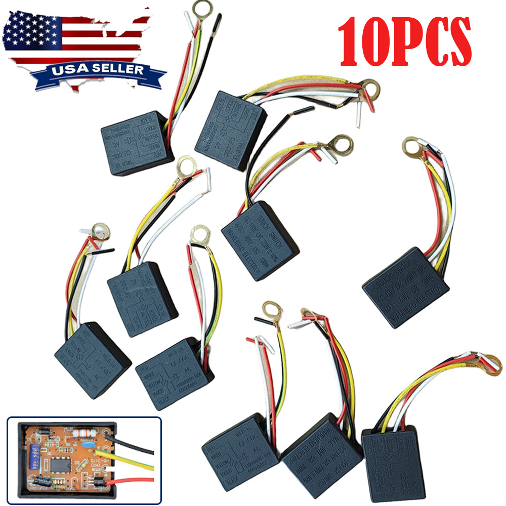 10PC 3 Way Touch Sensor Switch Desk light Parts Touch Control Sensor Dimmer 220V