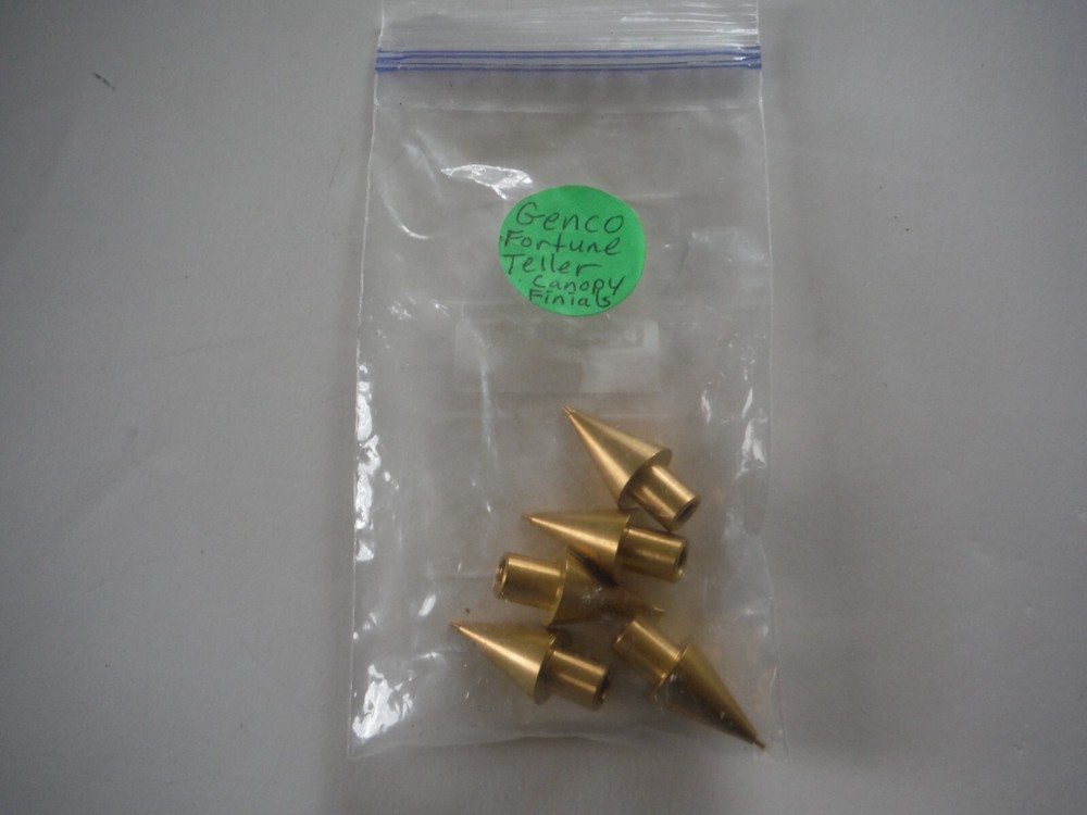 Genco Fortune Teller 5 Top Brass Finials