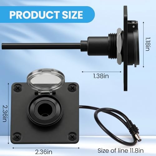 Waterproof Wall Socket Passthrough for Starlink Mini, IP67 Waterproof Panel