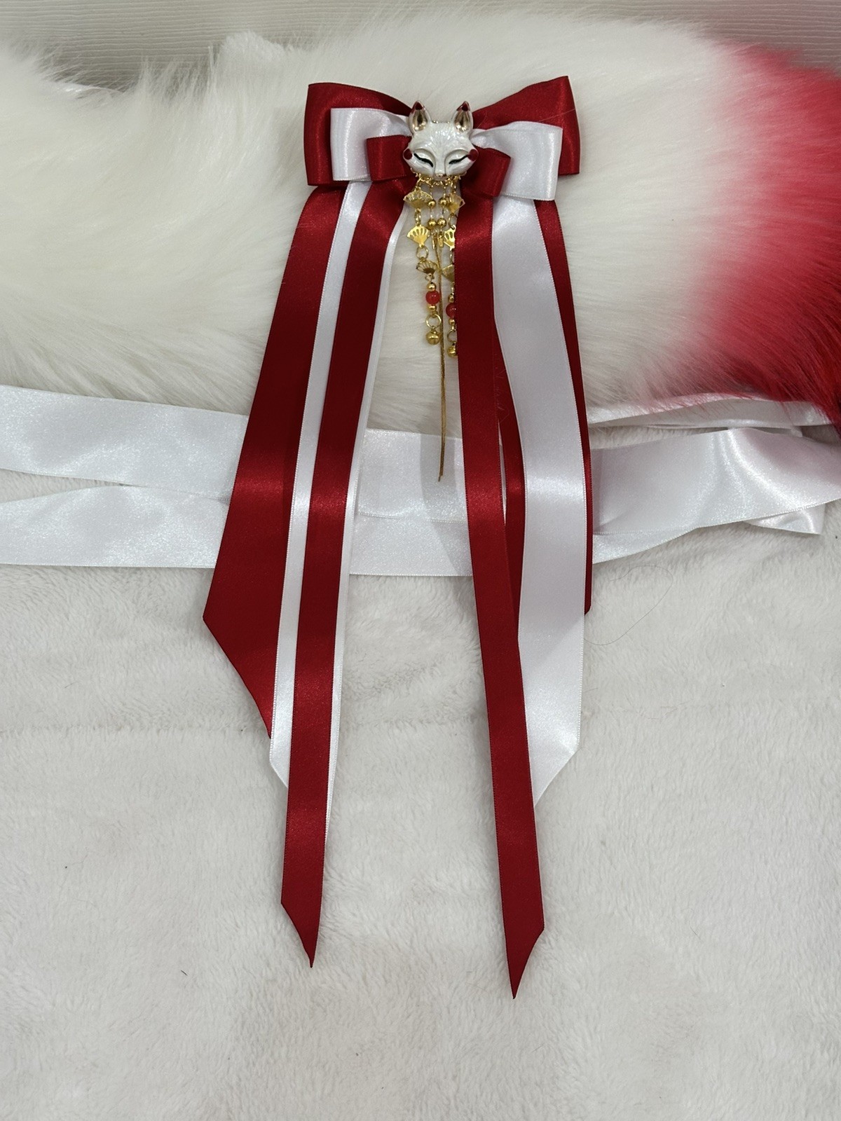 Authentic Catzo Club Cosplay Anime Inari Kitsune Ears & Tail set With Clip