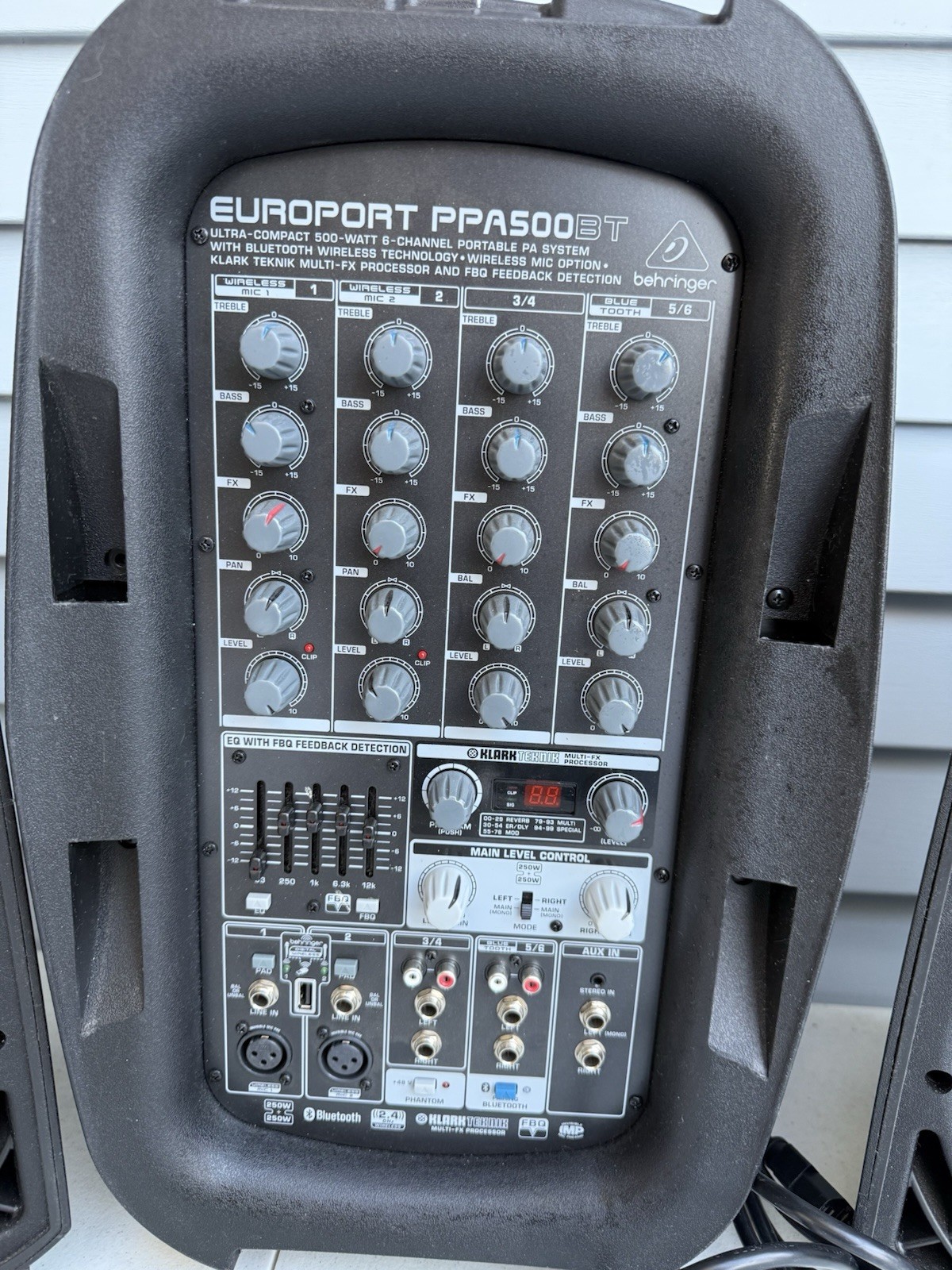 Behringer Europort PPA500BT 500-Watt 6-Channel Portable PA System w/ Bluetooth
