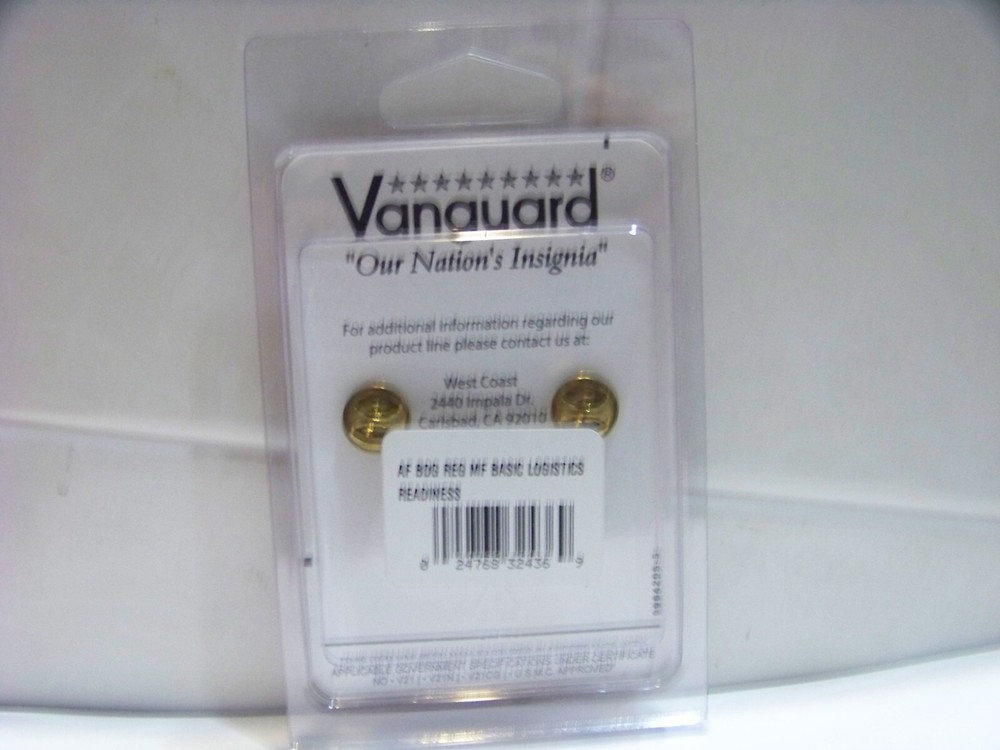 Vanguard AF badge REG MF BASIC LOGISTICS READINESS Military USMC