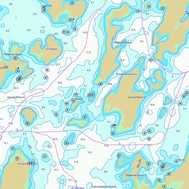 TrakMaps Marine Quebec - Garmin GPS Map