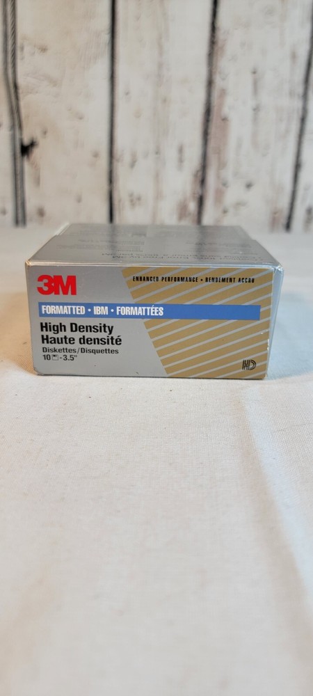 3M High Density 3.5" Diskettes Floppy Disc ONLY 9 IBM Formatted DS -Opened
