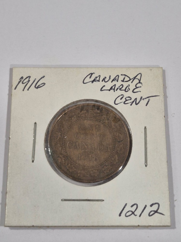 1916 Canada Large Cent, Average Circulated Condition  UT16