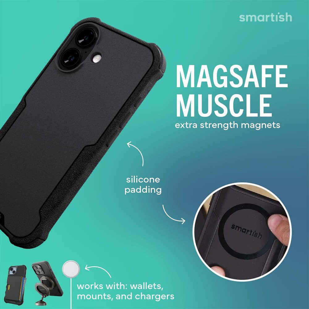 Smartish - Total Eclipse - iPhone 17 MagSafe Armor Case - Gripzilla [Rugged & To