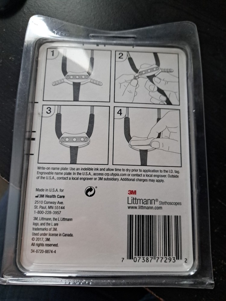 Littmann Stethoscope Identification Tag - Gray #40008