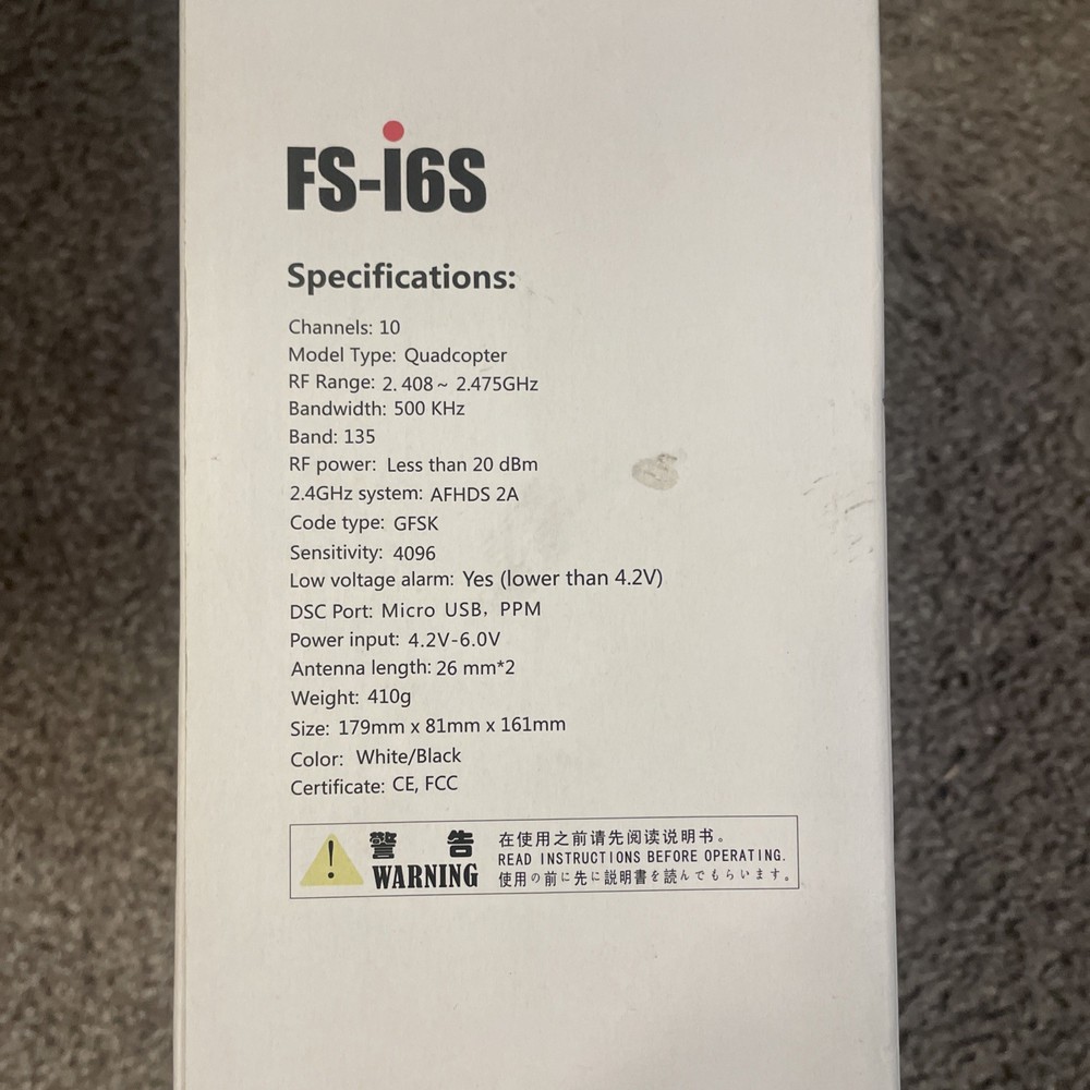 AeroSim RC Training Simulator Flysky FS-i6S