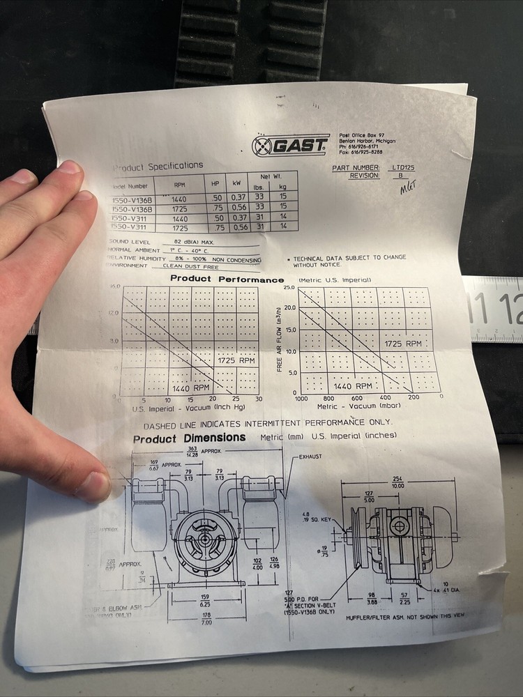 OIL-LESS ROTARY VANE VACUUM PUMP & COMPRESSOR