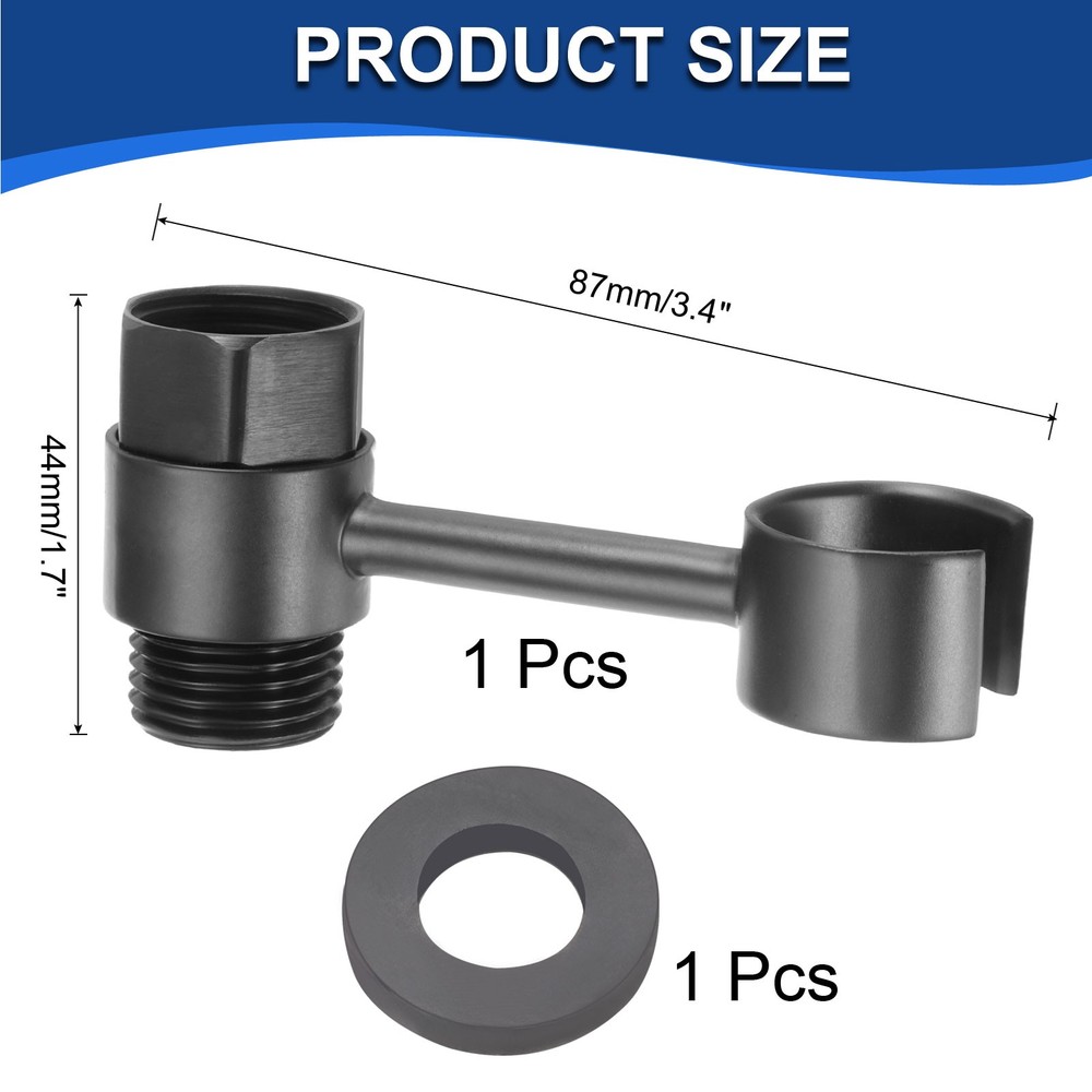 Universal Handheld Bidet Sprayer Holder Black