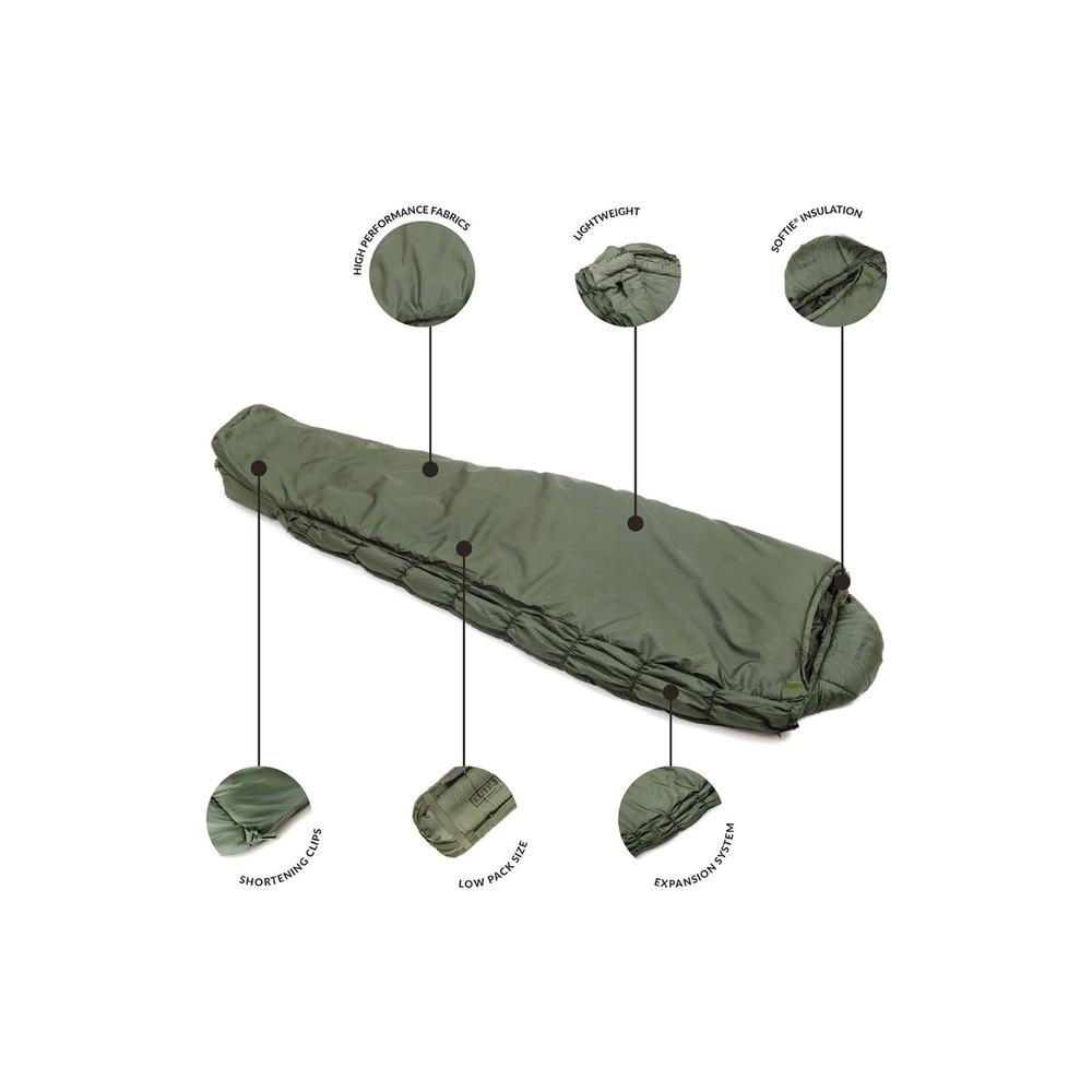 Snugpak Softie Elite 1 Sleeping Bag, 47 Degree, Expanda Panel System for Extr...