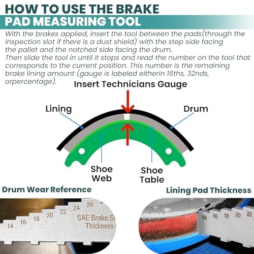 Mini Tech Gauge 32nds Brake Pad Measuring Tool
