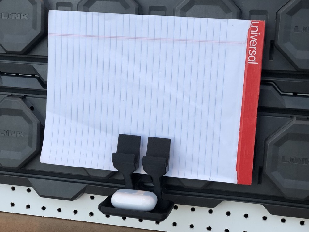 Phone, Headphone & Tablet Holder for Wall, Pegboard, or Ryobi Link Wall Rails