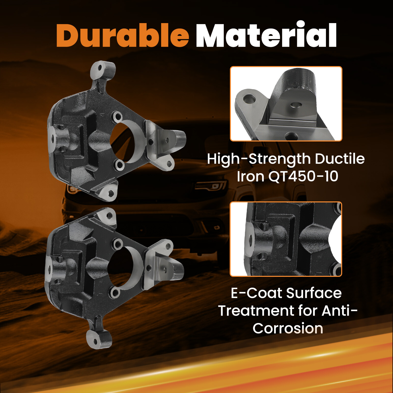 2" Drop Lowering Spindles Kit for Chevy GMC Silverado Sierra 1500 2WD 1999-2006