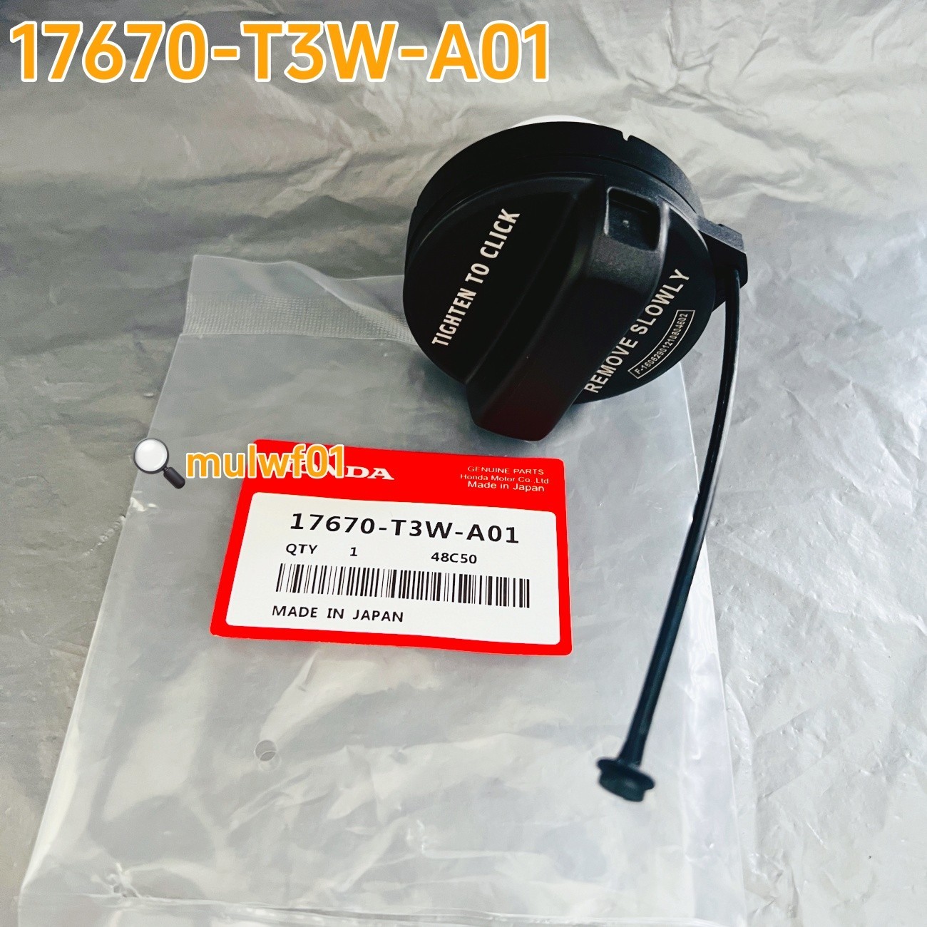 17670-T3W-A01 Gas Fuel Filler Cap For ACURA ILX PDX MDX TL TSX RL NEW