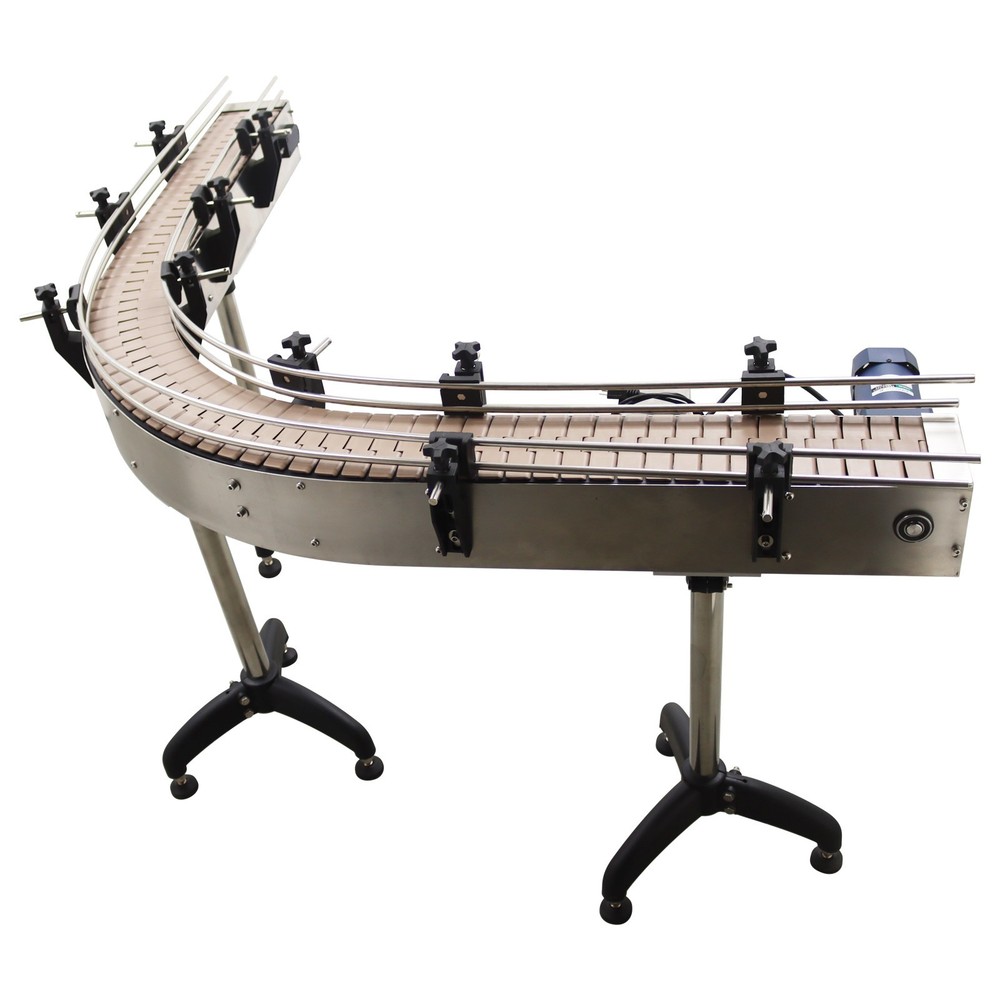 75x3.93" Corner Transfer Conveyor for Assembly Line Chain Plate Conveyor System