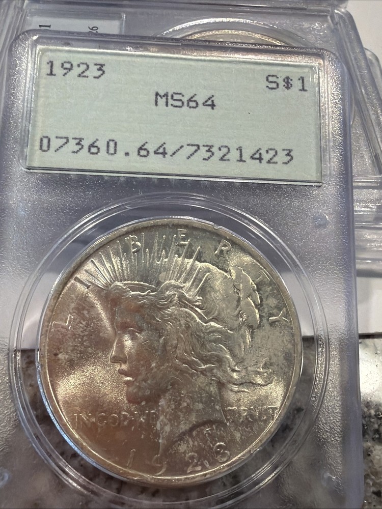 1923 Peace Silver Dollar - PCGS Certified MS64 !! 032425