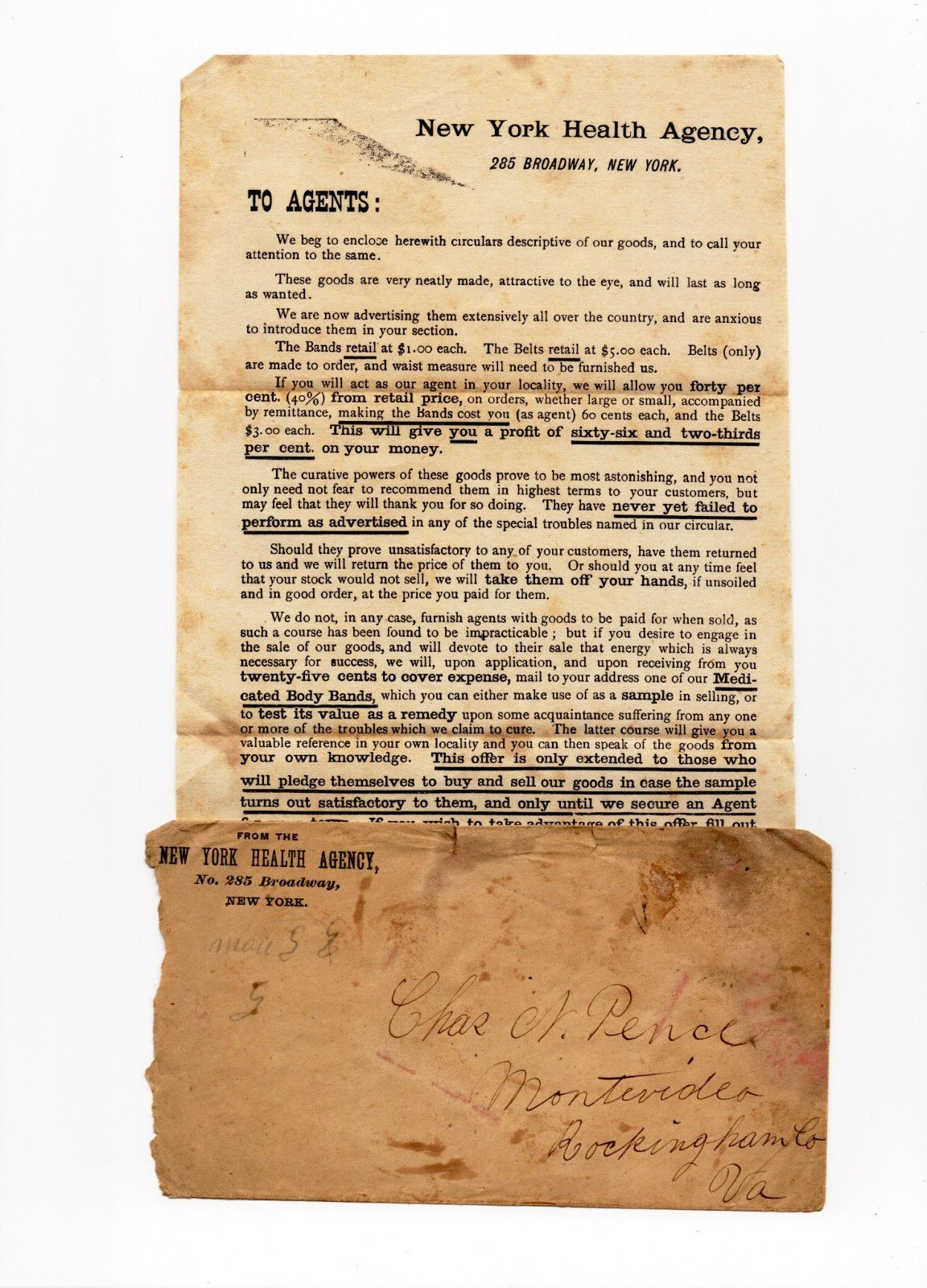 Virginia Ephemera Lot 1870–1920 – Orange, Albemarle, Somerset, Barboursville