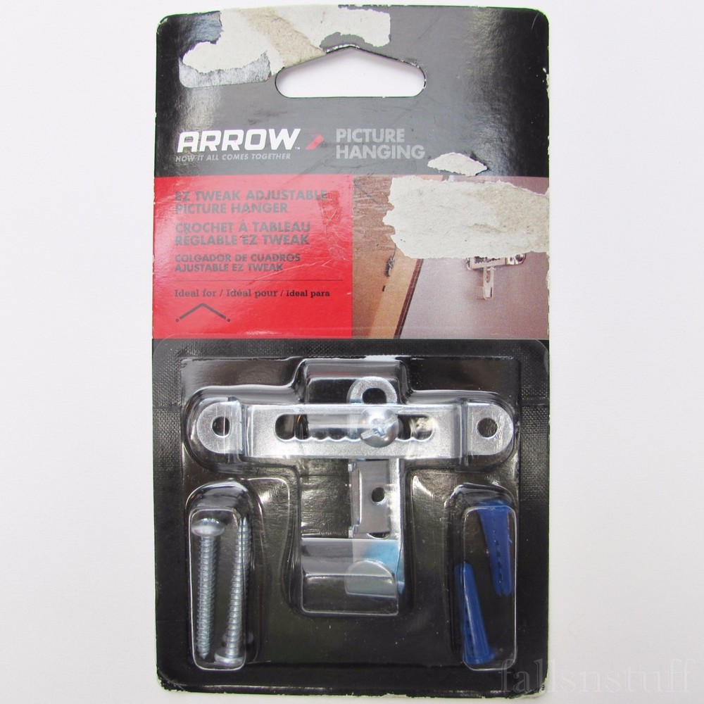 Arrow Picture Hanging Tool Level & E-Z Tweak Adjustable Hanger