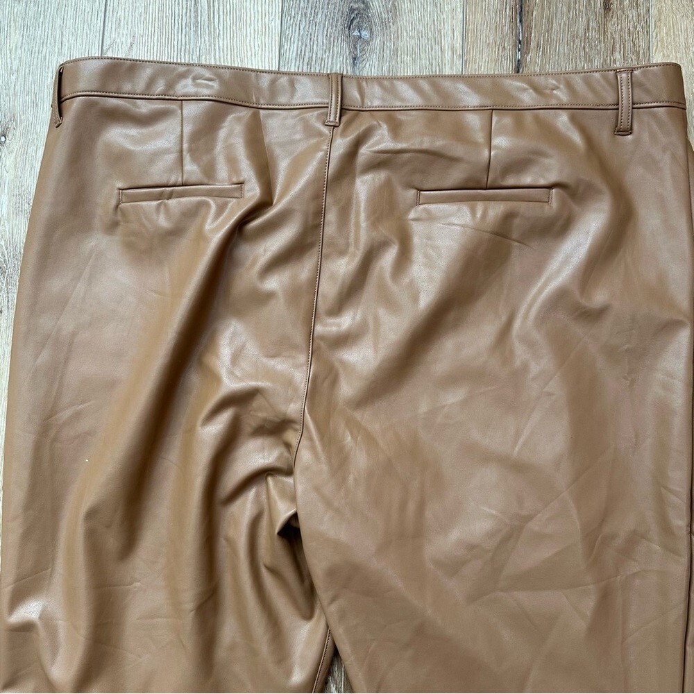 Abercrombie & Fitch Brown Faux Leather The Skinny Ultra High Rise Size 37/24 NWO