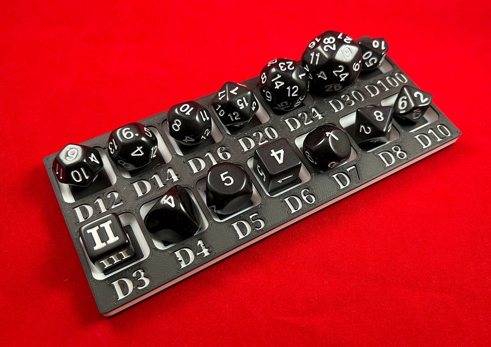 Dice Tray compatible with Dungeon Crawl Classics - DCC (Weird dice)