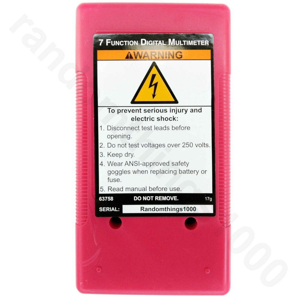 Digital Multimeter Battery Tester Voltmeter Voltage Tester OMH 7 Function Meter