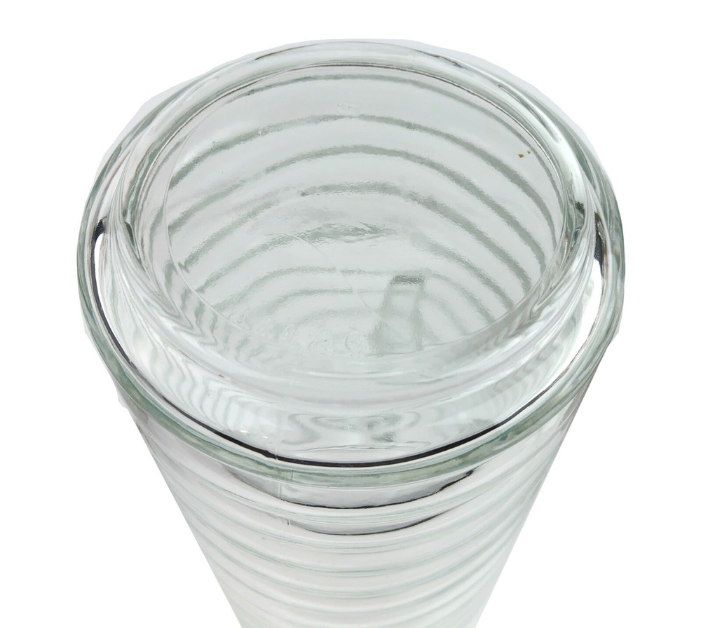 Ringed Ringware Clear Glass Fridge Pitcher Arcoroc ?