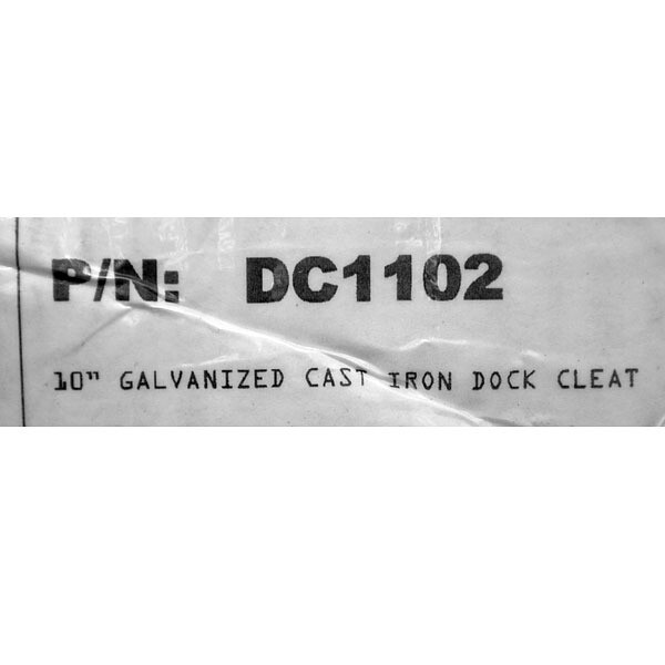 Attwood Boat Dock Cleat DC1102 | Silver Cast Iron 10 Inch (Set of 2)