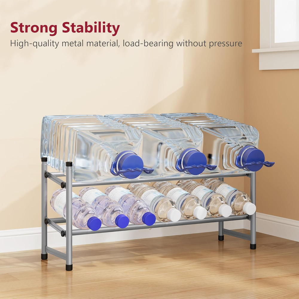 2 Tier Expandable Shoe Rack for Closet, 28“-41“Adjustable & Stackable Shoe Shelf