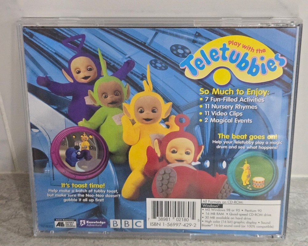 Knowledge Adventure Play with the Teletubbies CD-ROM Windows Untested