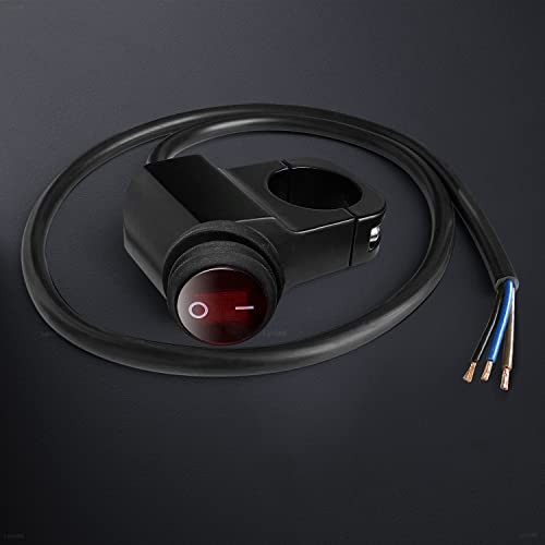Motorcycle Handlebar Switch ATV Handlebar Light Switch 12V 1 Piece Red