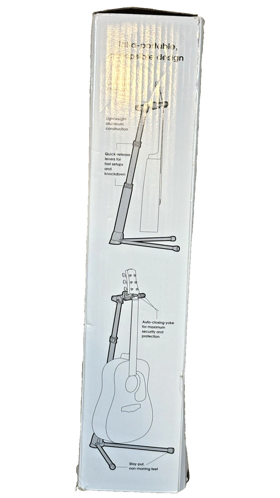 FLOAT PREMIUM GUITAR STAND WITH AUTO-CLOSING YOKE