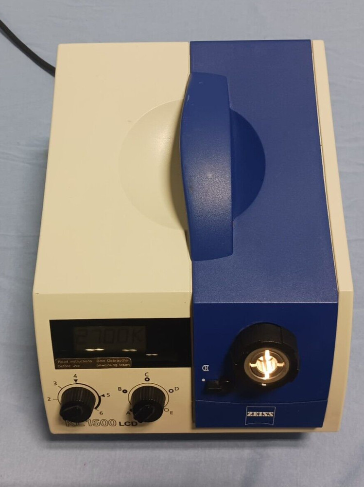 Zeiss Schott KL 1500 LCD Digital Compact Microscope Fiber Optic Light Source