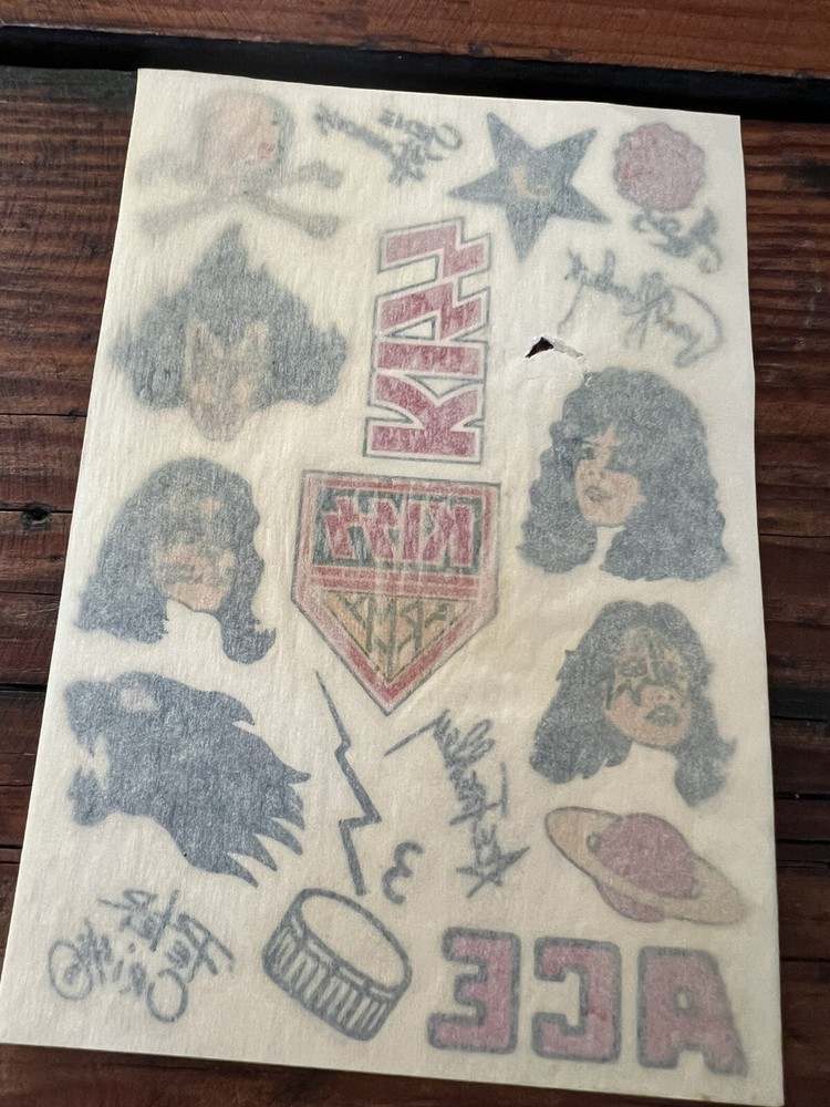 Vintage 1970’s KISS Stickers & Tattoos