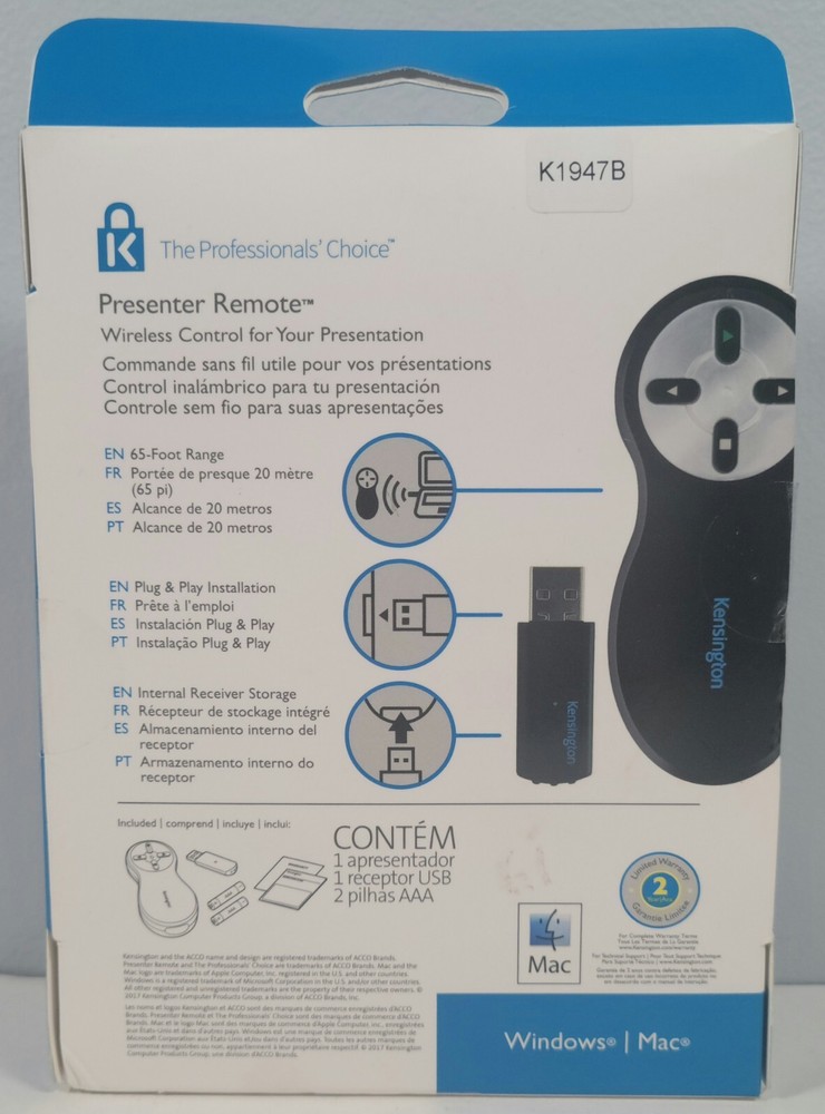 Kensington Wireless Presenter Without Laser