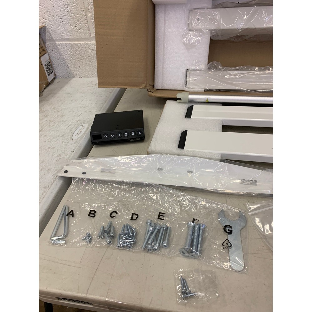 Flexispot Standing Desk Frame with Multi-Button Memory Controller White EN1W-V2