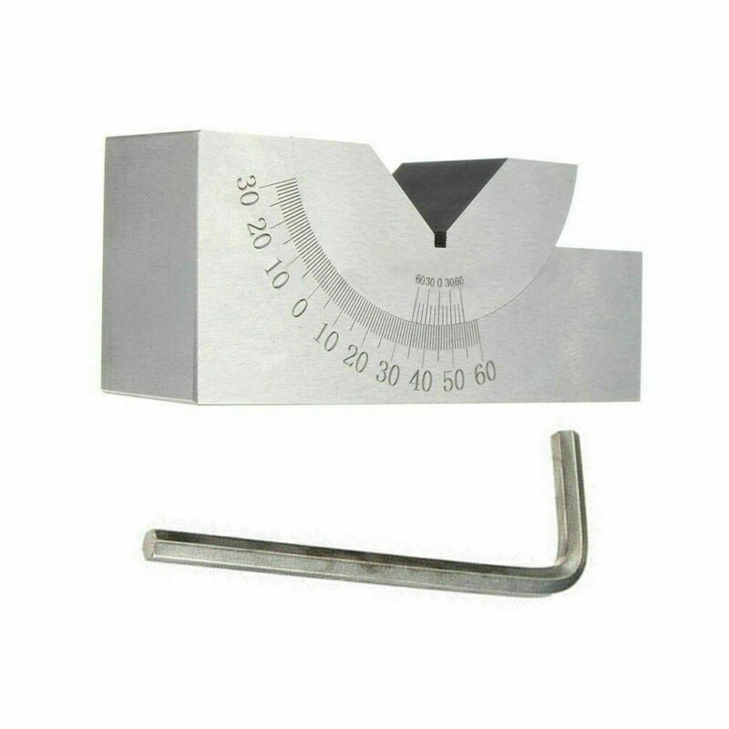 0°-60° Tools Maker Precision Micro Adjustable V Set Angle Gauge Block Milling///