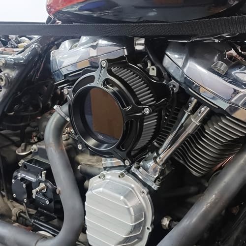 Air Filter Air Cleaner Intake System Replacement Kit for Motorcycle Style D