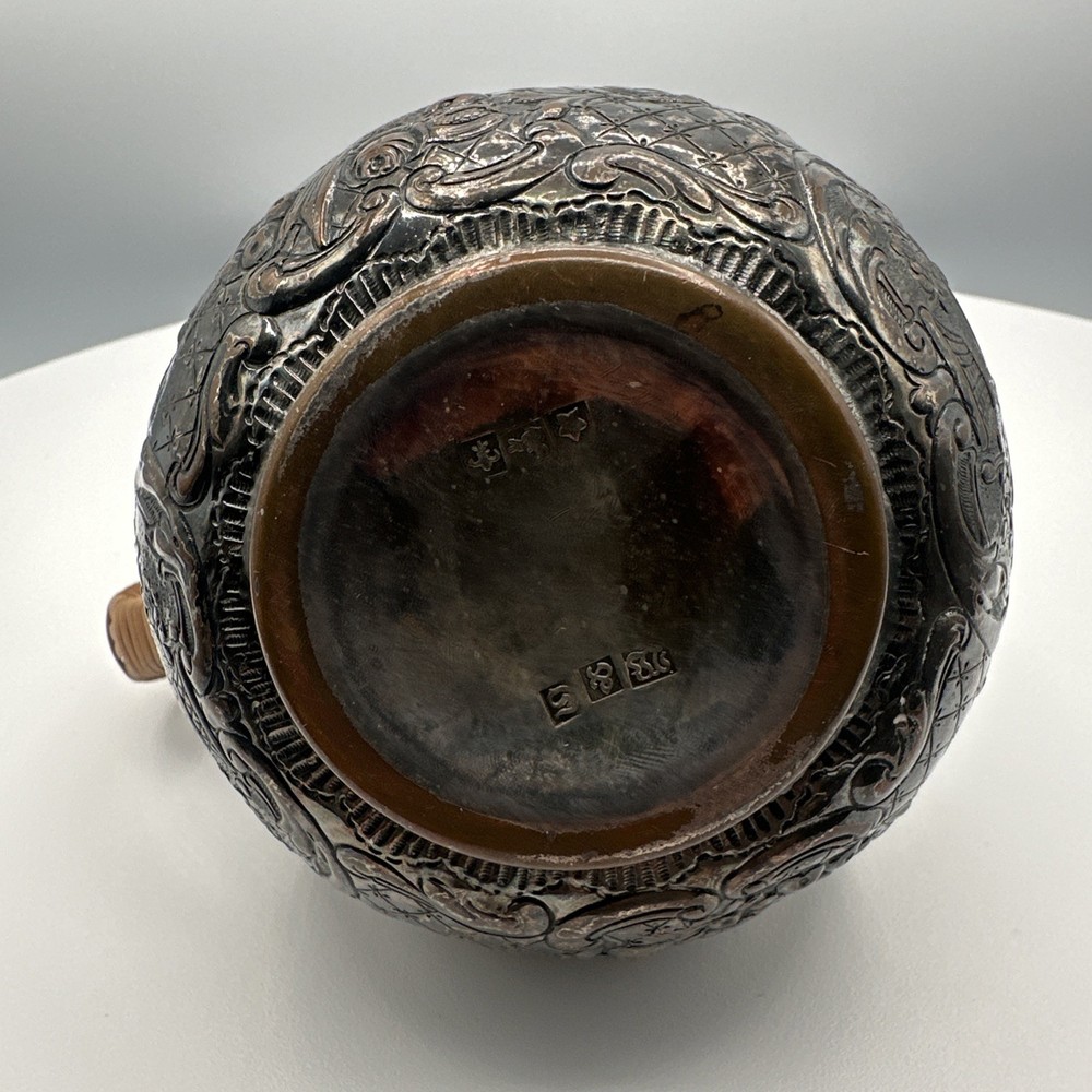 Antique E.G. Webster & Sons Repoussé Silver Plate Pitcher Figural Thermos