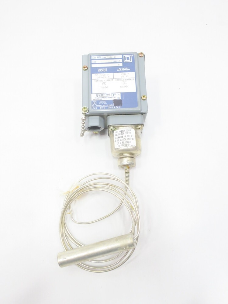 Square D 9025 GXW-2 Temperature Switch 85-145f