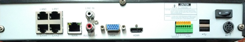 BOLIDE H.265 4 CH NETWORK VIDEO RECORDER