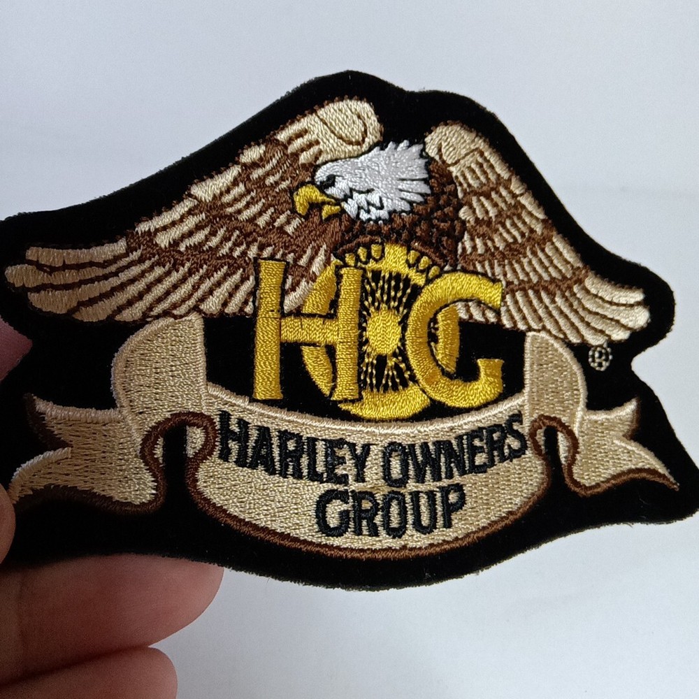 New Harley Davidson Hog Harley Owners Group 4.5" Eagle Iron On Patch