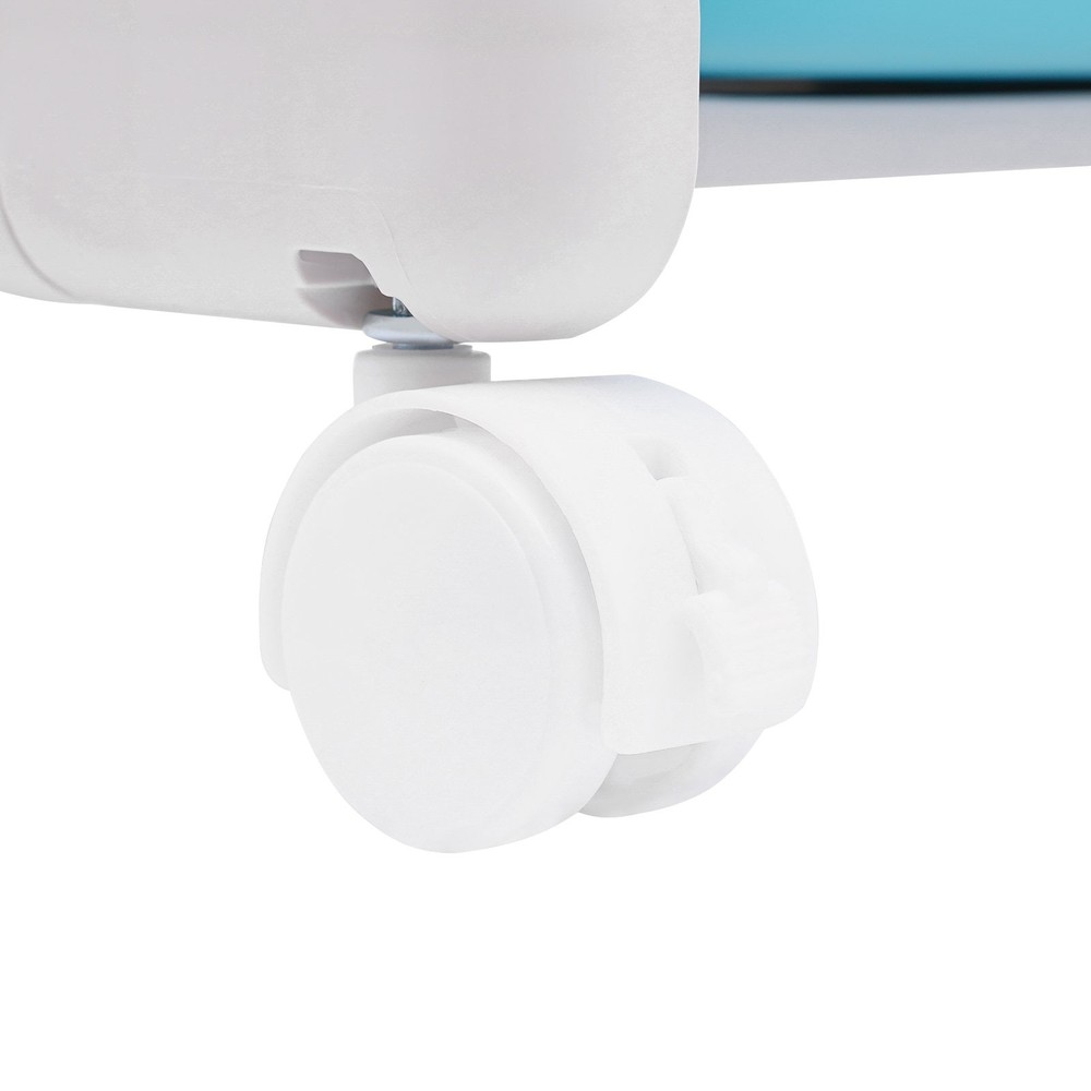 Storage Organizer, 3-Tier Stackable Rolling Cart, Storage Bins Organizer+Wheels