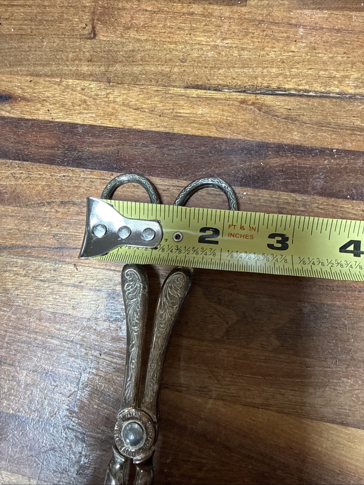 EP Zinc Italy Vintage Silver Plated Pastry / Salad Tongs Scissor Style