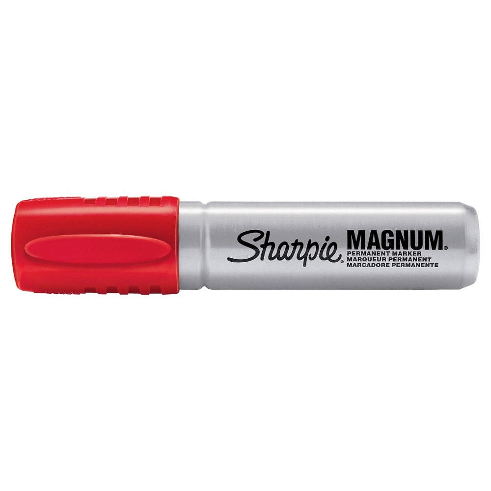 SHARPIE 44002 Permanent Marker,Oversized Chsl,Rd,PK12 2LTH3