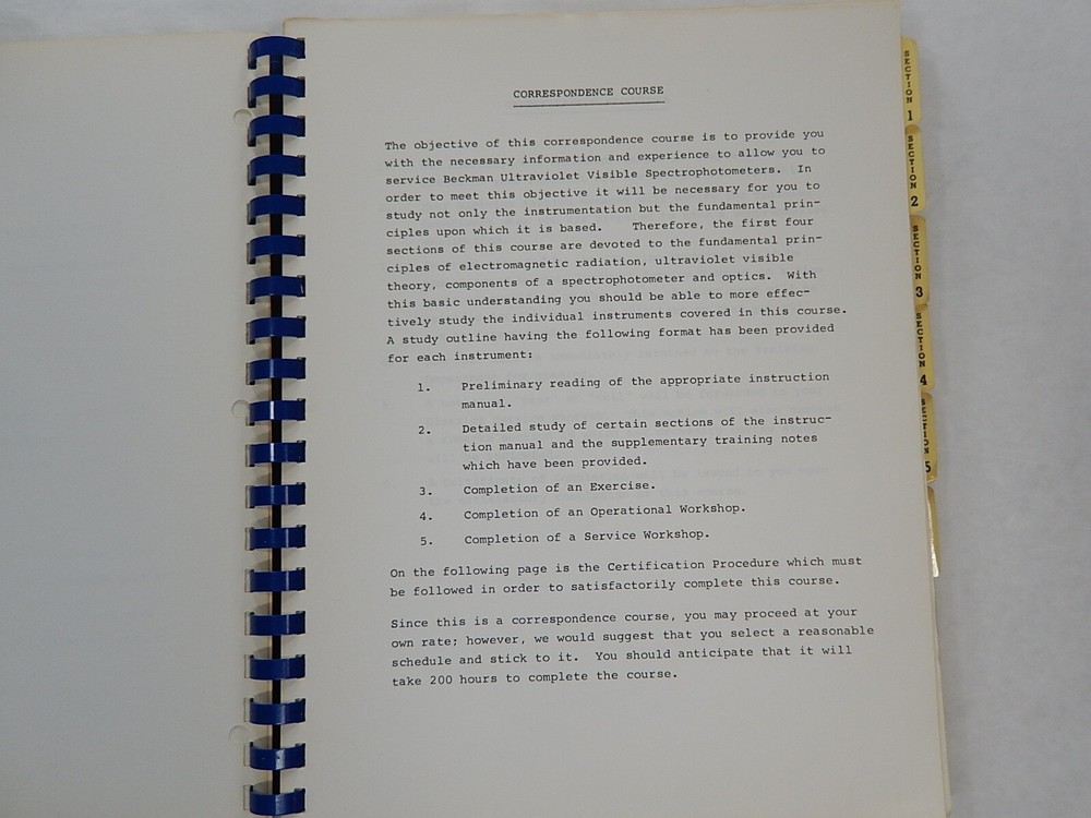 Beckman Technical Training Program by Beckman Instruments Inc.